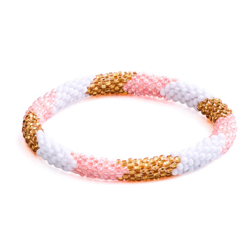 Lait de poule | Bracelet de perles de verre de l'Himalaya